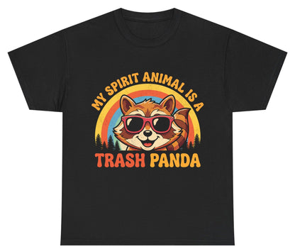 My Spirit Animal Is a Trash Panda raccoon Youth T-Shirt Black product mockup