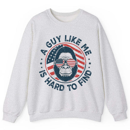 A Guy Like Me Is Hard to Find patriotic bigfoot Sweatshirt Ash product mockup