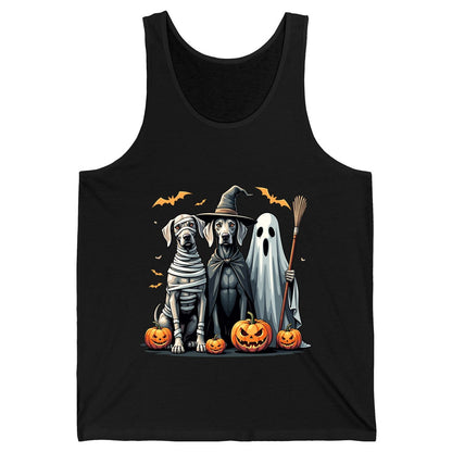 Halloween Weimaraner Dogs Halloween weimaraner dogs Tank Top Black product mockup