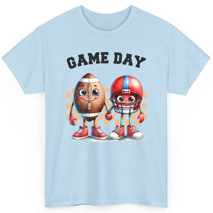 Game Day american football T-Shirt Light Blue product mockup