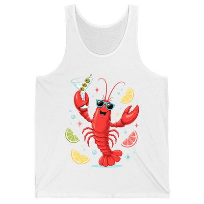 Cartoon Lobster Party lobster Tank Top White product mockup