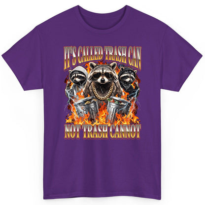 It's Called Trash Can Not Trash Cannot raccoon T-Shirt Purple product mockup