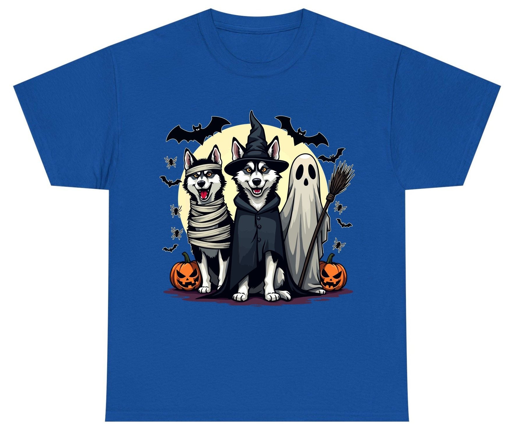 Halloween Huskies in Costumes Halloween huskies Youth T-Shirt Royal product mockup
