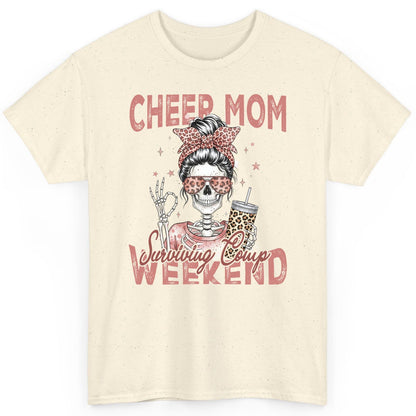 Cheer Mom Surviving Comp Weekend cheer mom T-Shirt Natural product mockup