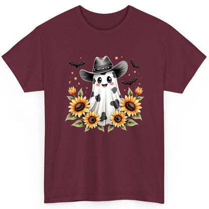 Cowboy Ghost Sunflowers cowboy ghost T-Shirt Maroon product mockup