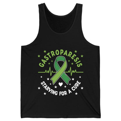 Gastroparesis Starving for a Cure gastroparesis awareness Tank Top Black product mockup