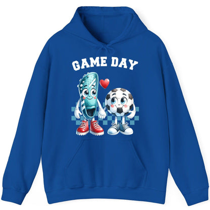 Game Day soccer Hoodie Royal product mockup