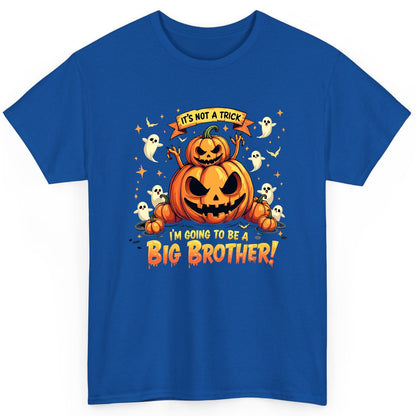 It's Not a Trick I'm Going to Be a Big Brother! Halloween big brother announcement T-Shirt Royal product mockup