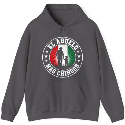 El Abuelo Mas Chingon mexican grandfather Hoodie Charcoal product mockup