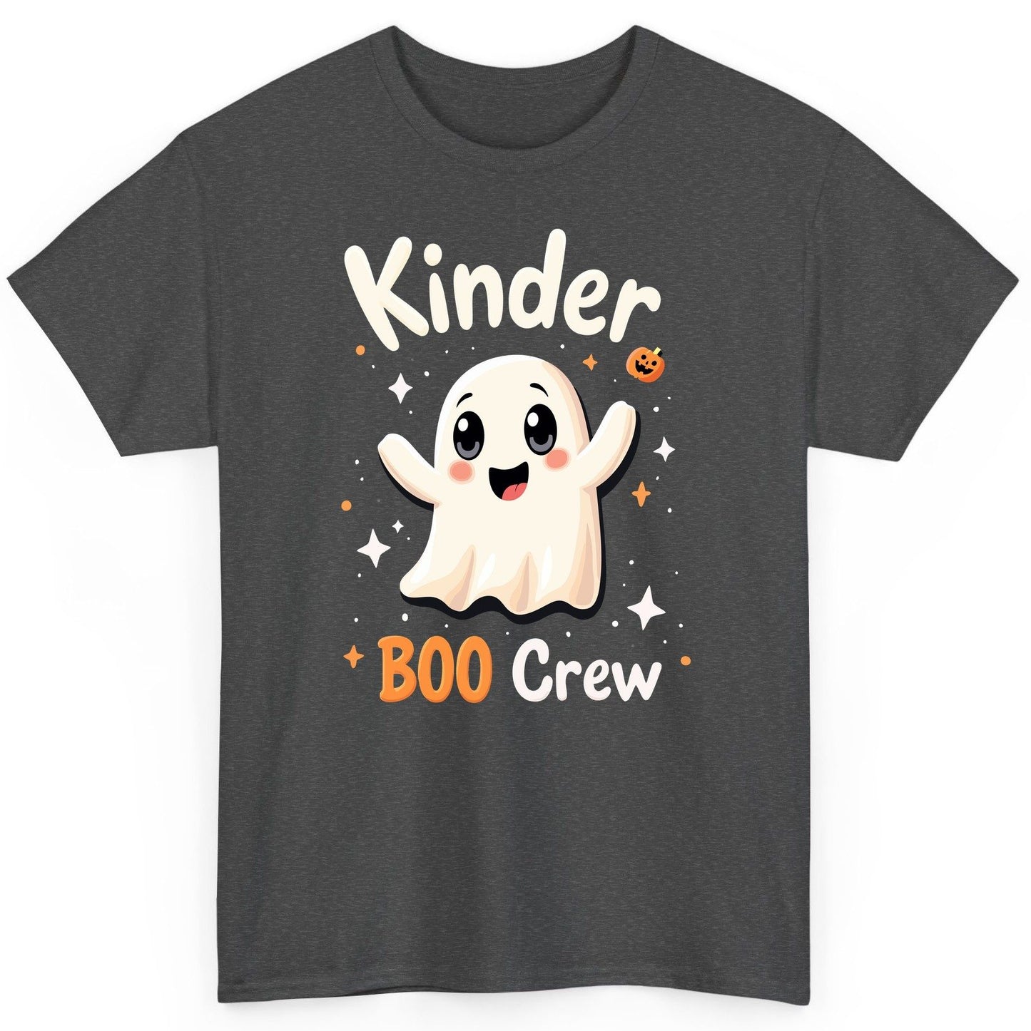 Kinder Boo Crew cute ghost T-Shirt Dark Heather product mockup