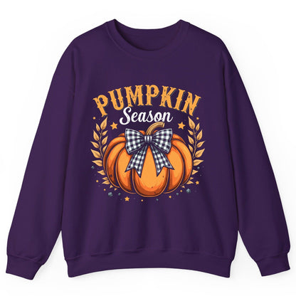 Pumpkin Season fall Sweatshirt Purple product mockup