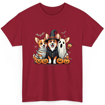 Halloween Corgi Trio Halloween corgis T-Shirt Cardinal Red product mockup