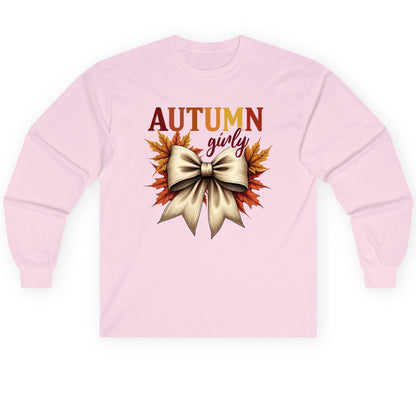 Autumn Girly autumn Long Sleeve Tee Light Pink product mockup