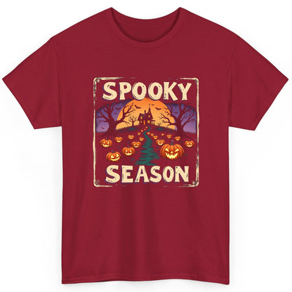 Spooky Season Halloween T-Shirt Cardinal Red product mockup