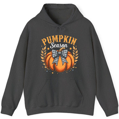Pumpkin Season fall Hoodie Dark Heather product mockup