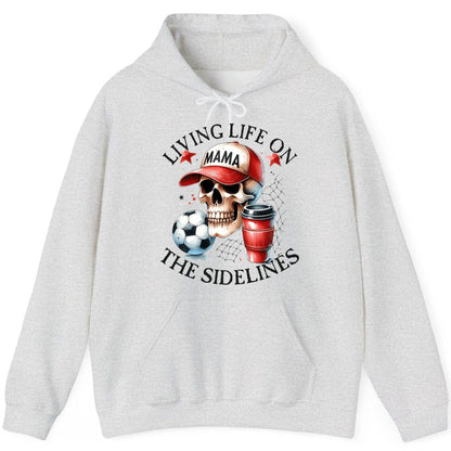 Living Life on the Sidelines soccer mom Hoodie Ash product mockup