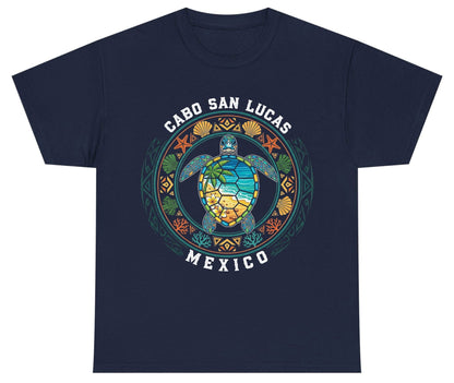 Cabo San Lucas Mexico sea turtle Youth T-Shirt Navy product mockup