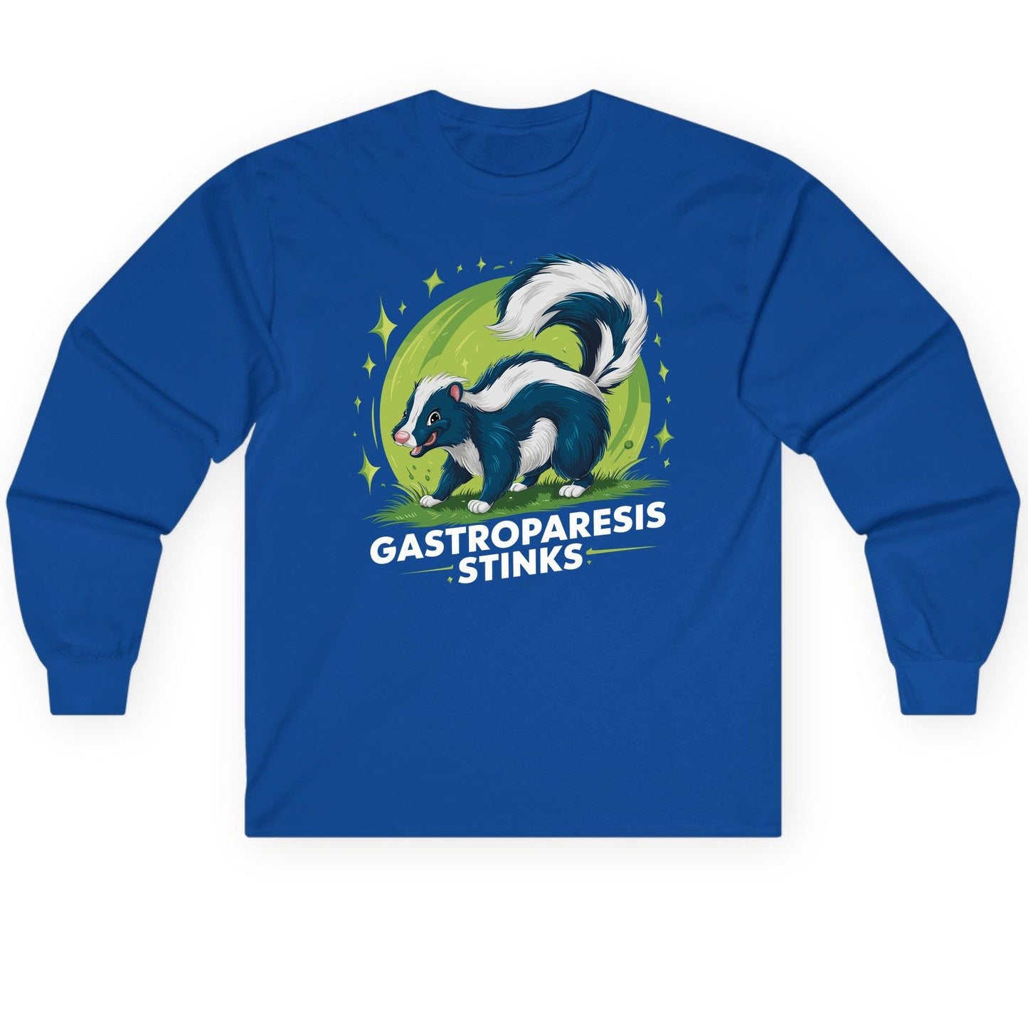 Gastroparesis Stinks gastroparesis awareness Long Sleeve Tee Royal product mockup