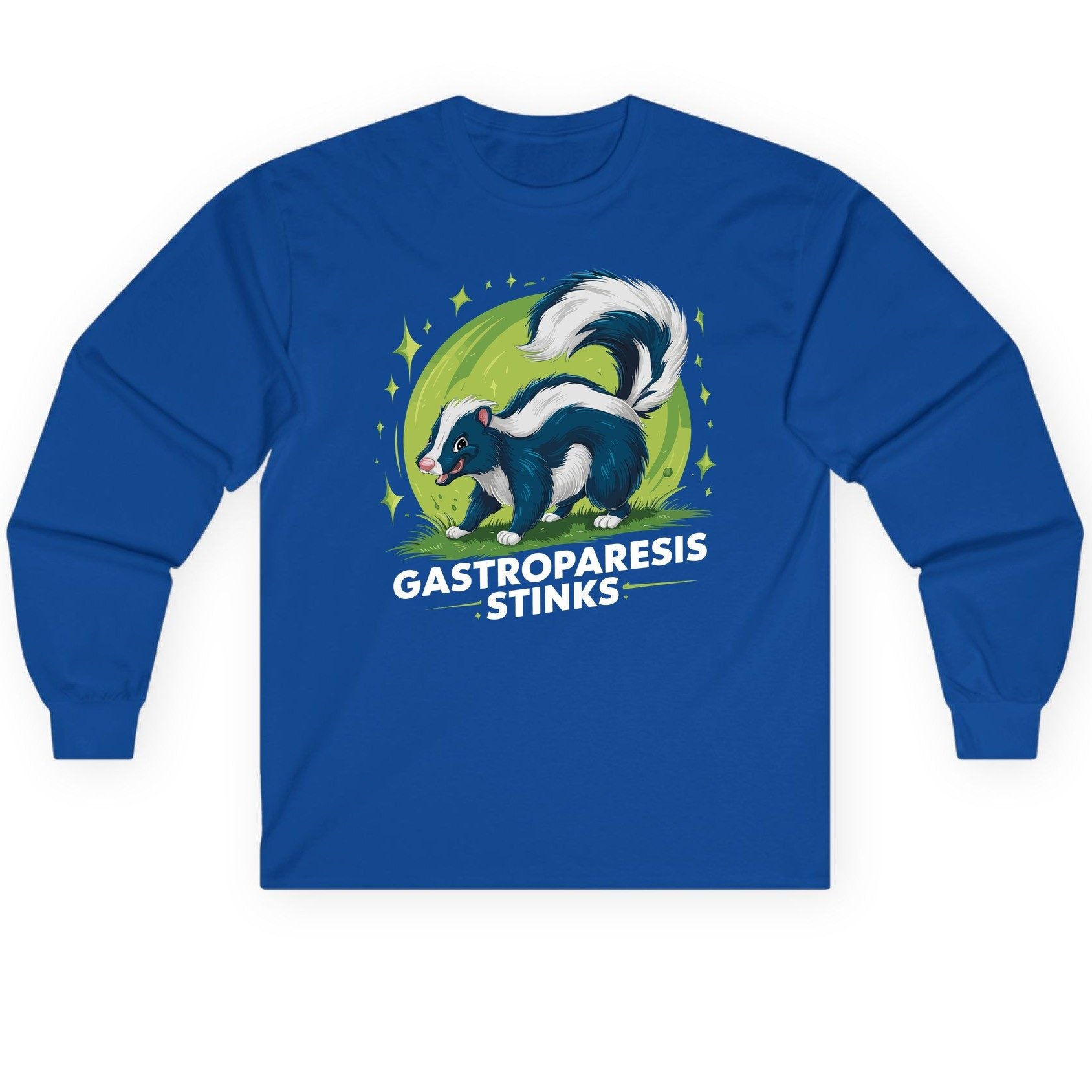 Gastroparesis Stinks gastroparesis awareness Long Sleeve Tee Royal product mockup