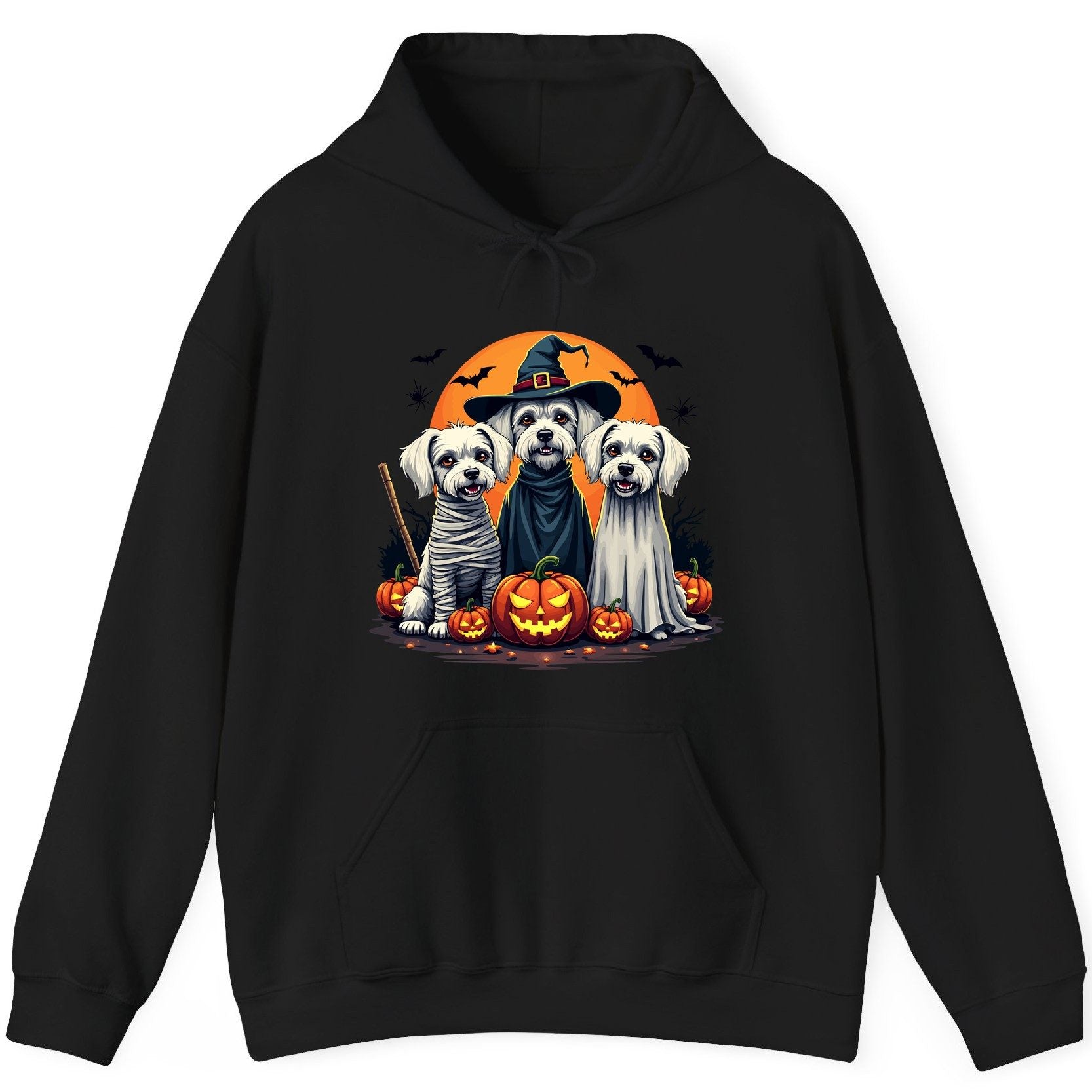 Halloween Dogs Costumes Halloween dogs Hoodie Black product mockup