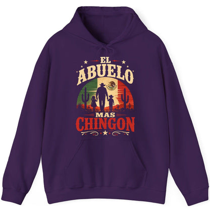 El Abuelo Mas Chingon mexican grandfather Hoodie Purple product mockup