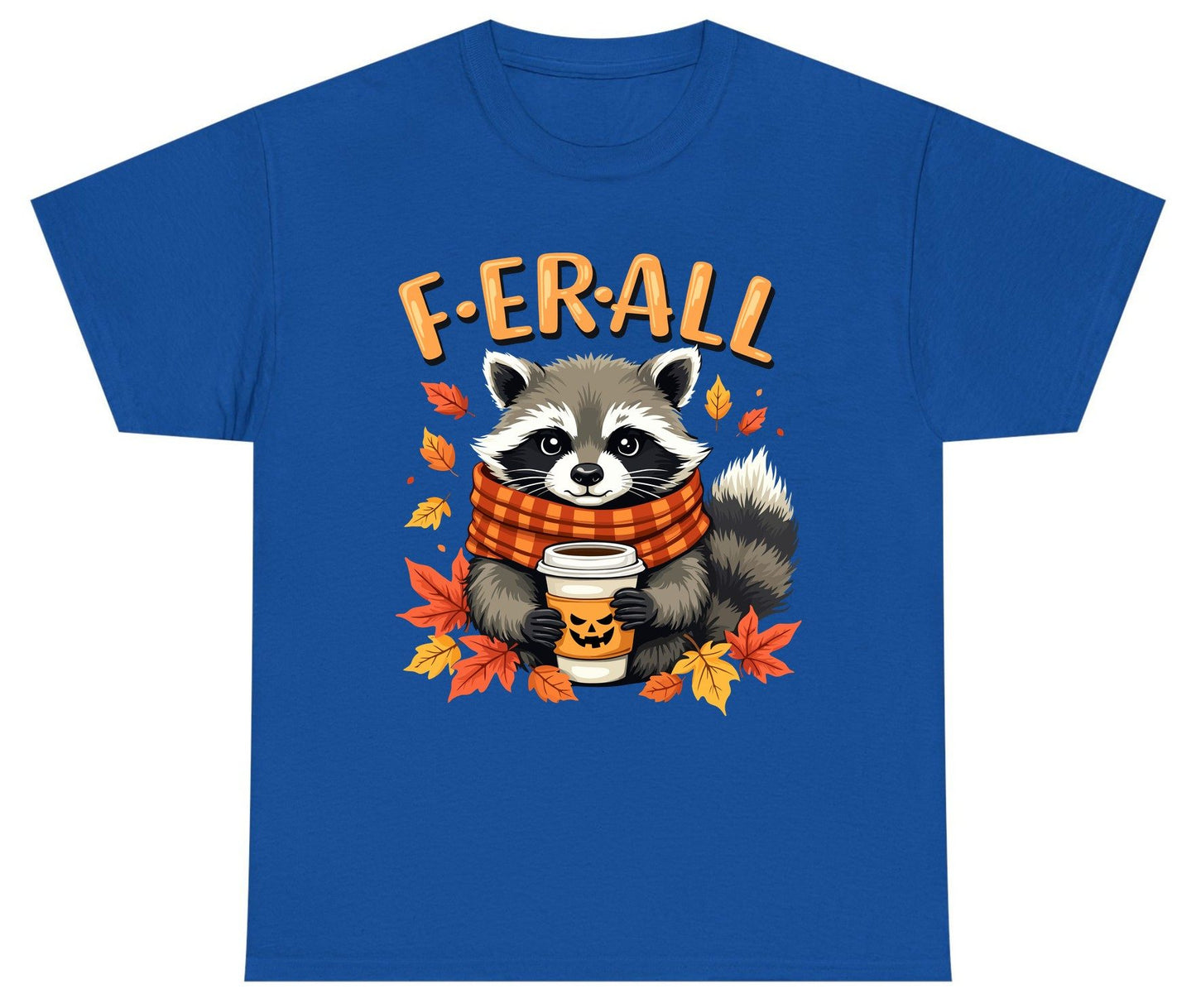F ER All raccoon Youth T-Shirt Royal product mockup