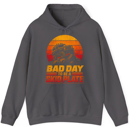 Bad Day to Be a Skid Plate Funny Off-Roading Hoodie - product mockup - Charcoal