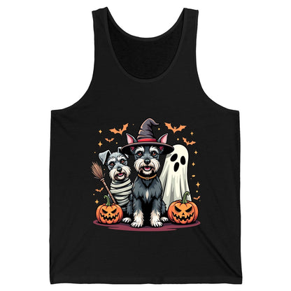 Halloween Schnauzer Dogs schnauzer dogs Tank Top Black product mockup