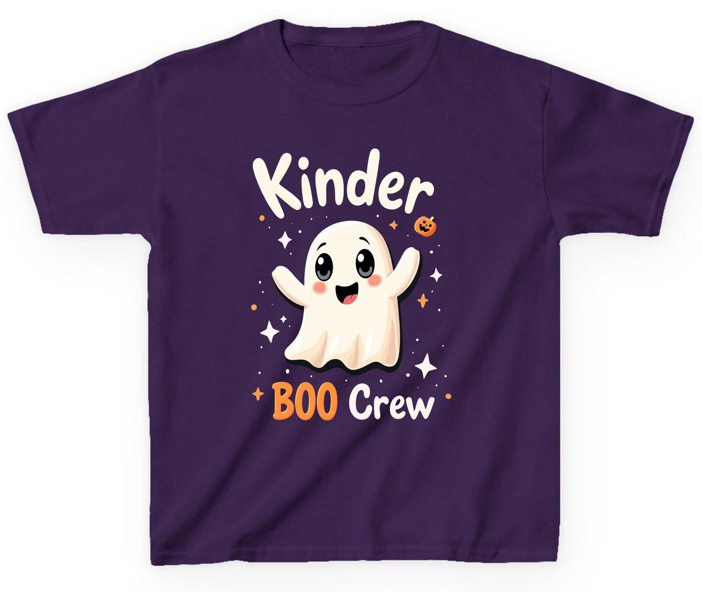 Kinder Boo Crew cute ghost Youth T-Shirt Purple product mockup