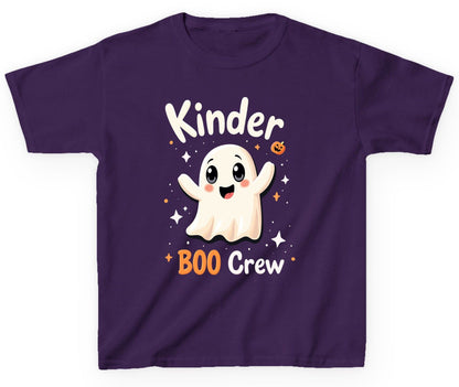Kinder Boo Crew cute ghost Youth T-Shirt Purple product mockup