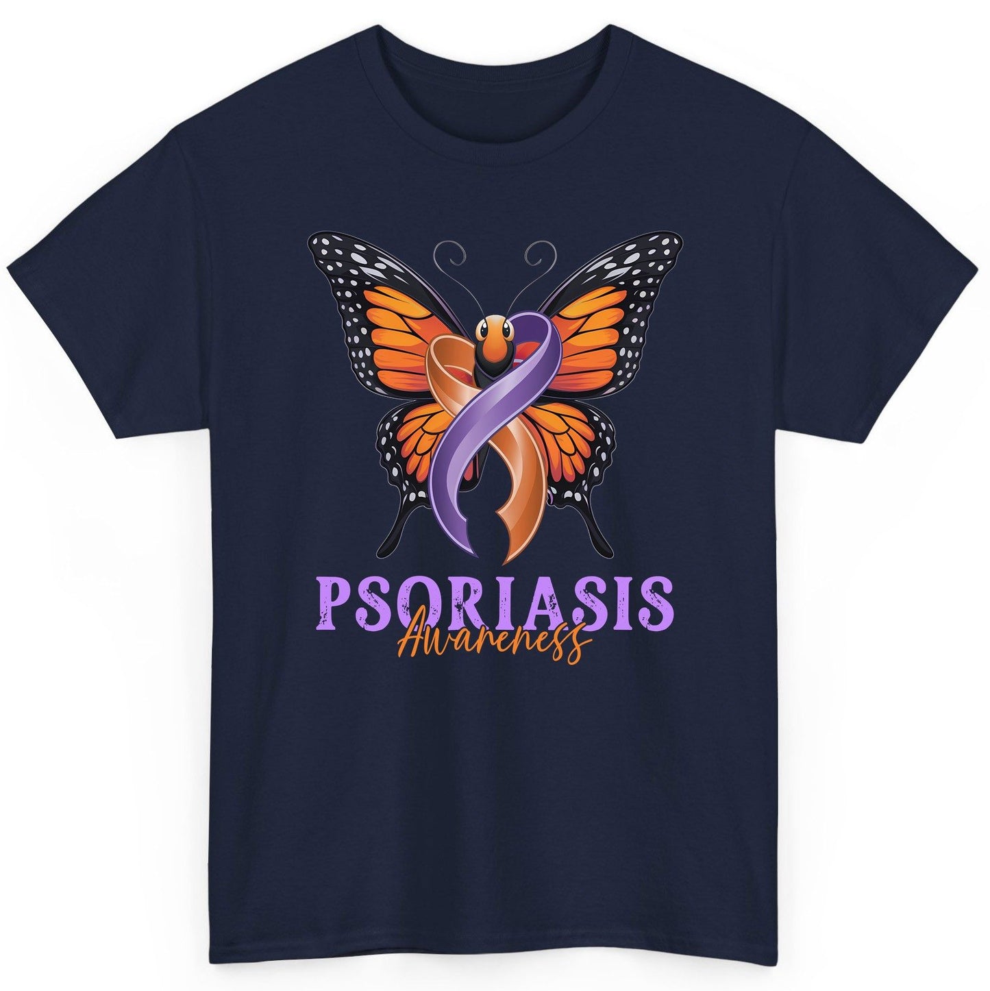 Psoriasis Awareness psoriasis awareness T-Shirt Navy product mockup