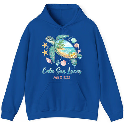 Cabo San Lucas Mexico sea turtle Hoodie Royal product mockup
