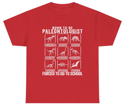 Born to Be Paleontologist Forced to Go to School paleontology Youth T-Shirt Red product mockup