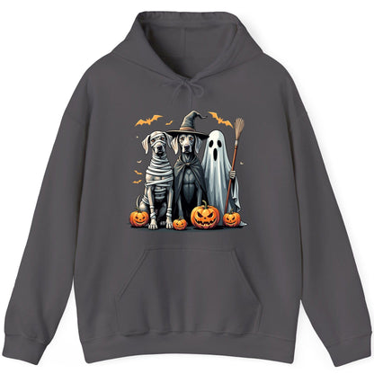 Halloween Weimaraner Dogs Halloween weimaraner dogs Hoodie Charcoal product mockup