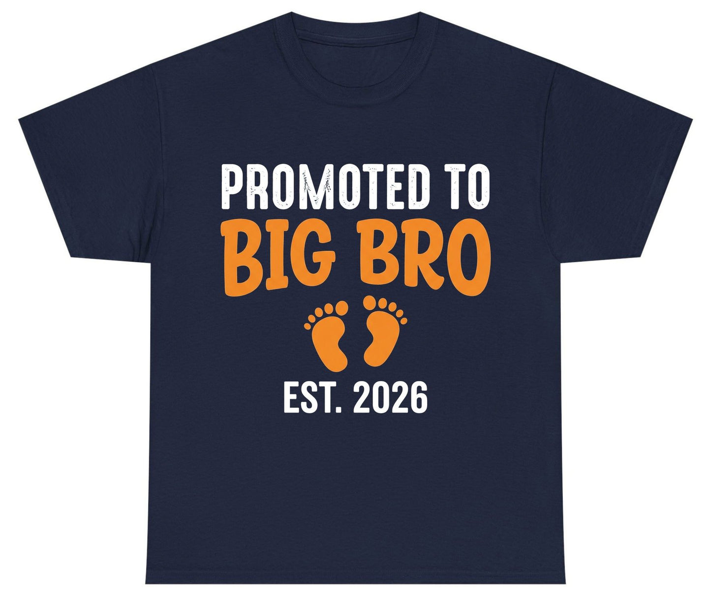 Promoted TO BIG BRO EST 2026 Pregnancy Announcement Youth T-Shirt - product mockup - Navy