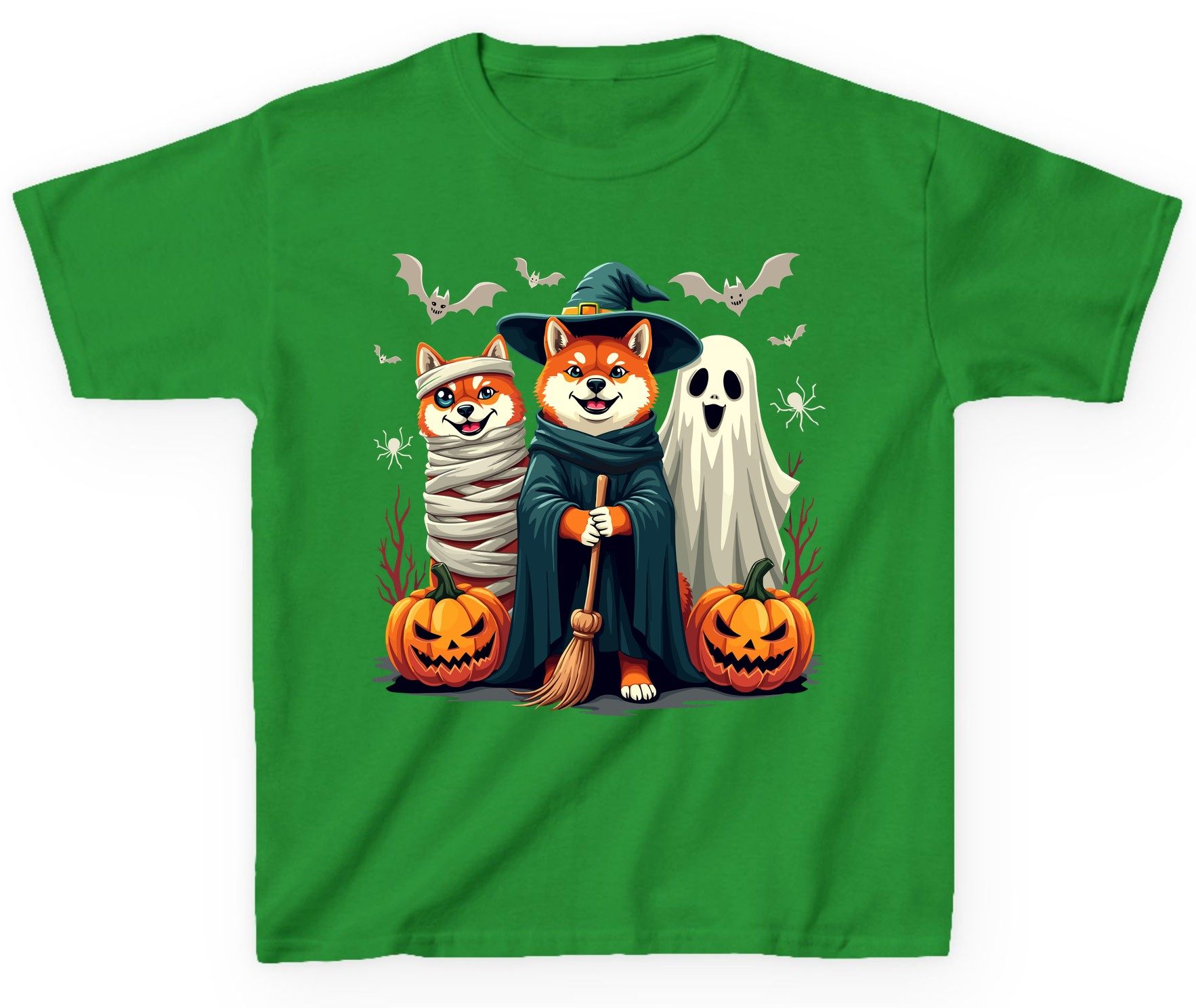 Shiba Inu Halloween Costumes shiba inu Youth T-Shirt Irish Green product mockup