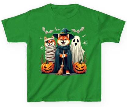 Shiba Inu Halloween Costumes shiba inu Youth T-Shirt Irish Green product mockup