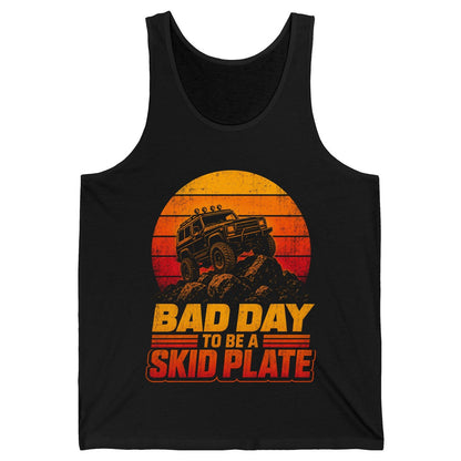 Bad Day to Be a Skid Plate Funny Off-Roading Tank Top - product mockup - Black