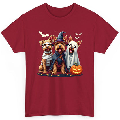 Cute Dogs Halloween Costumes dogs in Halloween costumes T-Shirt Cardinal Red product mockup