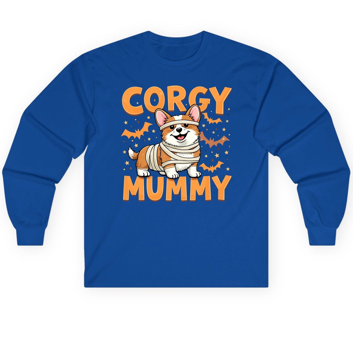 Corgy Mummy corgi Long Sleeve Tee Royal product mockup