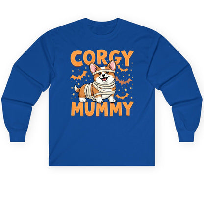 Corgy Mummy corgi Long Sleeve Tee Royal product mockup