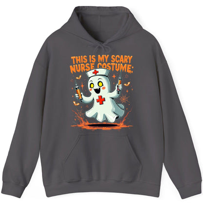 This Is My Scary Nurse Costume ghost nurse Hoodie Charcoal product mockup