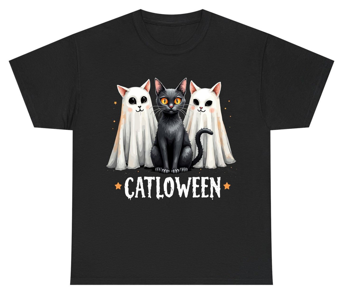 Catloween Halloween cats Youth T-Shirt Black product mockup
