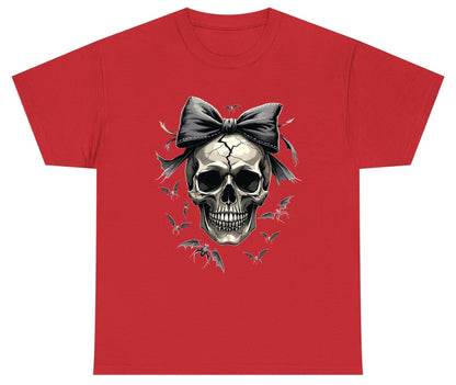 Gothic Skull with Bow gothic skull Youth T-Shirt Red product mockup