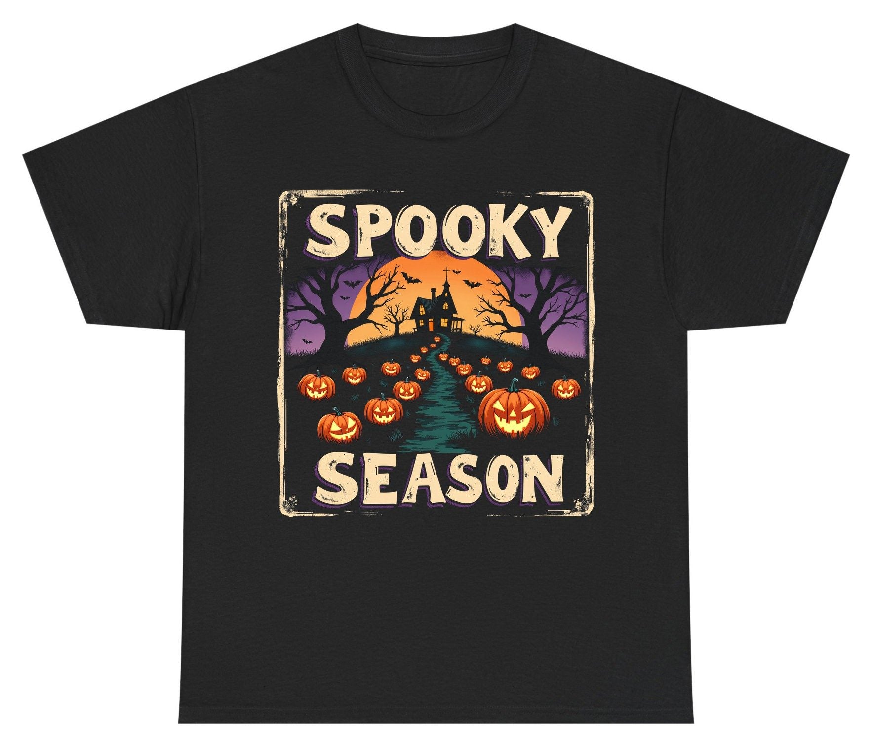 Spooky Season Halloween Youth T-Shirt Black product mockup