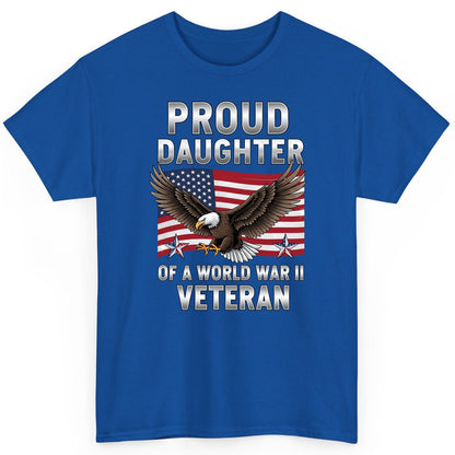 Proud Daughter of a World War Ii Veteran wwii veteran family T-Shirt Royal product mockup