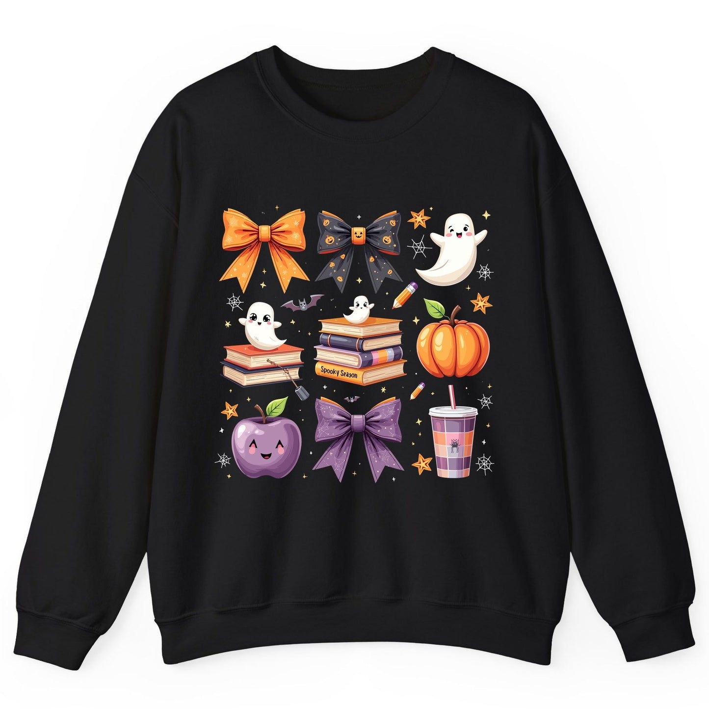 Spooky Season Halloween Sweatshirt Black product mockup