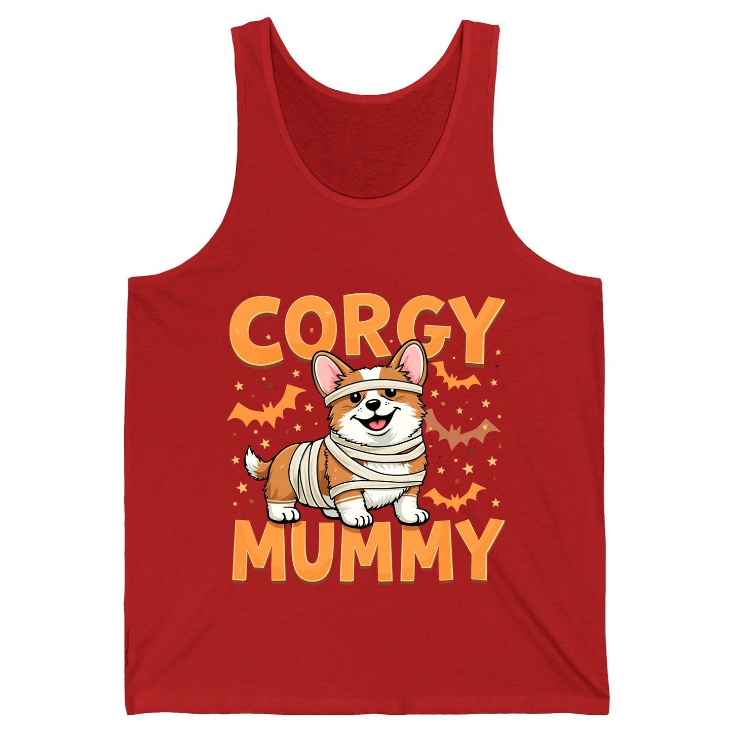Corgy Mummy corgi Tank Top Red product mockup