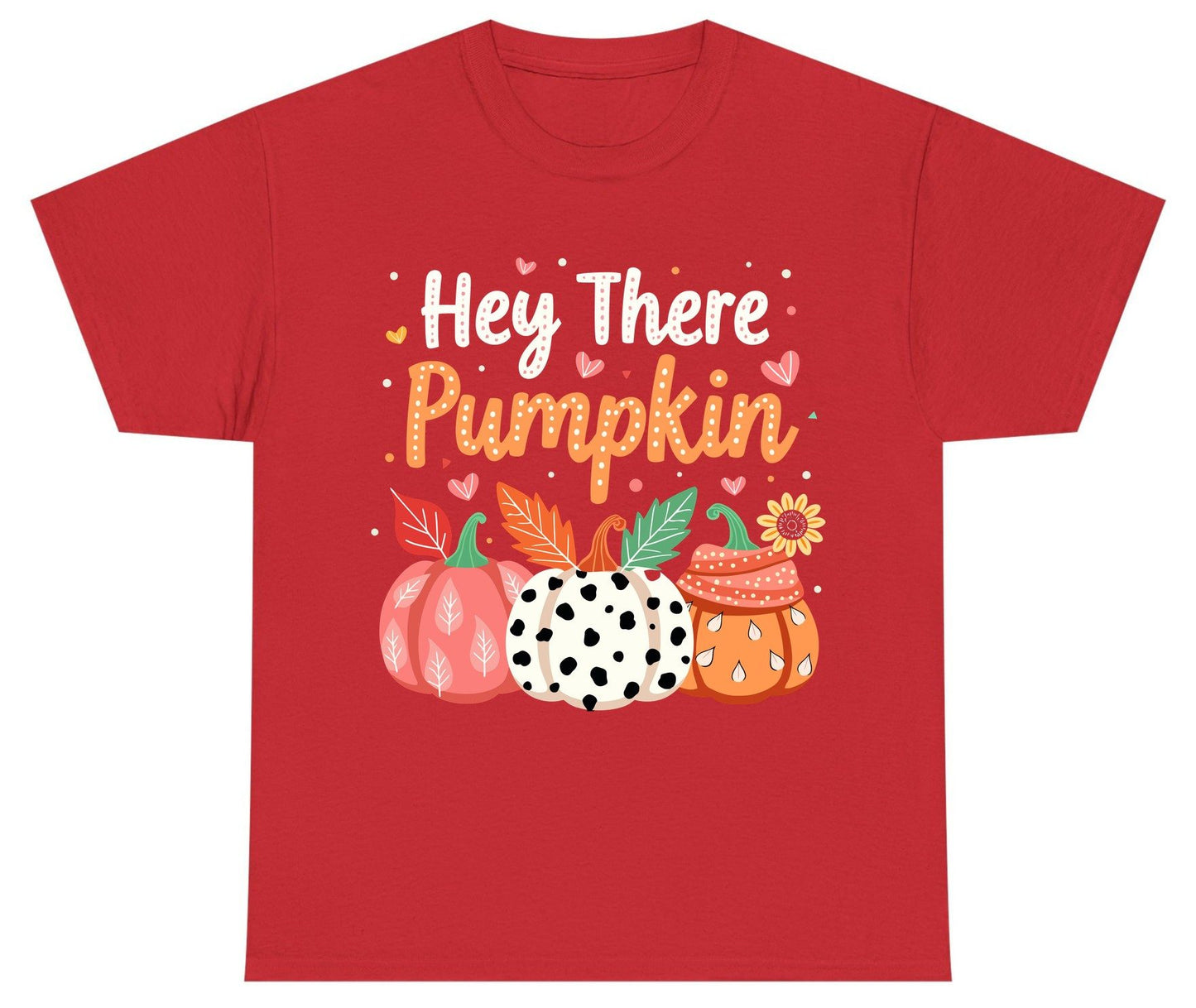 Hey There Pumpkin fall pumpkins Youth T-Shirt Red product mockup