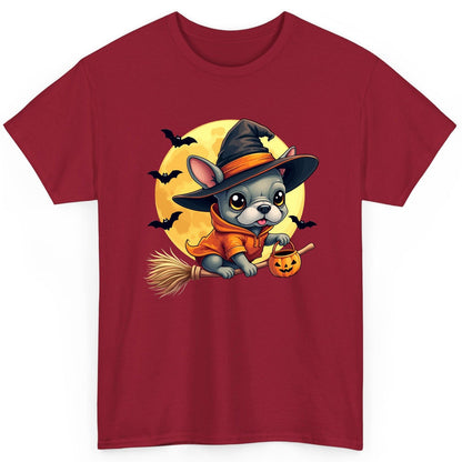 Cute Witch French Bulldog french bulldog T-Shirt Cardinal Red product mockup